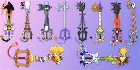 kingdom hearts 3 keyblades.